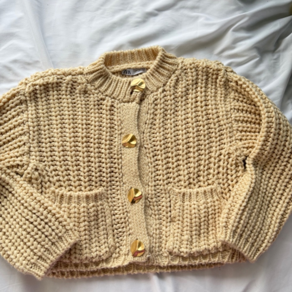 Zara knit chunky cardigan - Picture 2 of 6